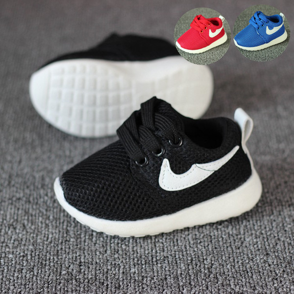 2017 Spring Autumn Children Shoes Blue+Red+Black Breathable Comfortable Kids Sneakers Boys Girls Toddler Shoes Baby Size21-25