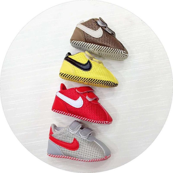 2019 Baby Boys Girls Sports Shoes Newborn First Walker Shoes Soft Sole Anti-slip Infant Prewalker Moccasins Sneakers