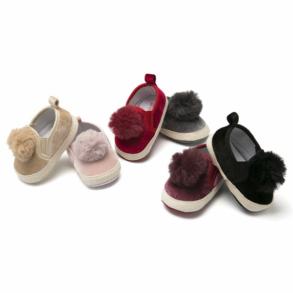 Newborn Boy Girl Baby Shoes Moccasins Fashion Moccs Shoes Toddler Infant Cute Pompom First Walkers Fringe Soft Soled Boots