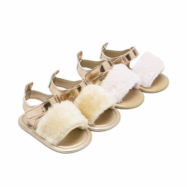 Gold baby shoes toddler shoes 2019 new Summer baby girl shoes Moccasins Soft First Walker Shoe baby Sandals Infant Sandals 0-1year A4135