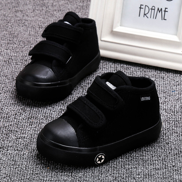 Baby White Canvas Shoes 4 Colors Kids Baby Girls and Boys Casual Shoes Flat and Durable Sneakers