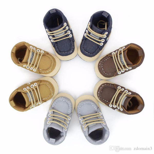 Baby Soft Bottom High-top Casual Strap Shoes Anti-slip Infant Prewalker Boy Girl Toddler Baby Winter Shoes 0-18M