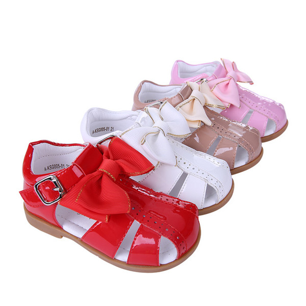 Pettigirl 2019 Summer Girl Princess Sandals Kids Skidproof Microfiber Leather Flat Shoes Hot UK Style Toddle Shoe A-KSG005-01 No Shoe Box