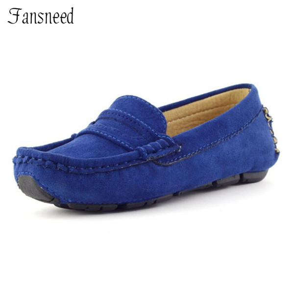 New Children Shoes Boys Girls Girls Peas 7 Colors shoes Brand Fashion Leather size 22-39