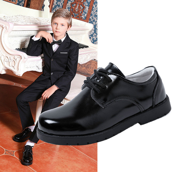 2019 New Children Leather Shoes For Party Infant Baby Boys British Style Shoes Kids Student Formal Perform Casual scarpe