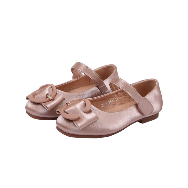 Girls Leather Shoes For PU Wild flat Princess Shoes Girls Party 2020 spring soft sole fashionable Comfortable SX431