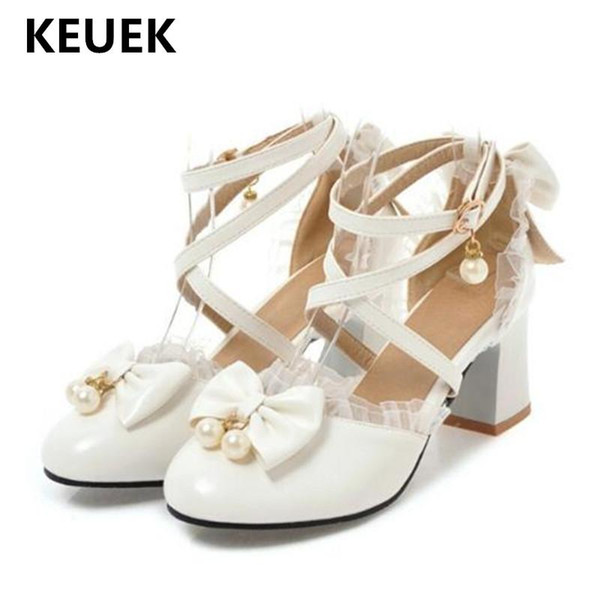 New Children Leather Shoes High-heeled Dress Shoes Girls Princess Performance Party moccasins Baby Student Kids 019