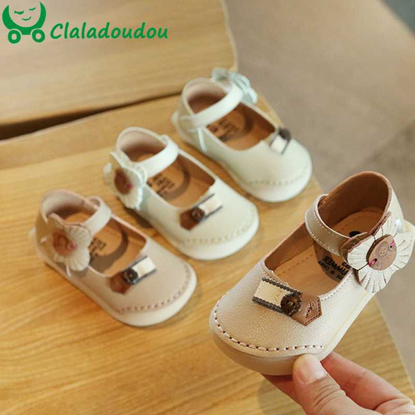 11.5-15.5cm Infant Shoes Baby Girl Newborn Baby Shoes Princess Flower First Birthday Party Dress 0-3Years Anti-Slip Walker
