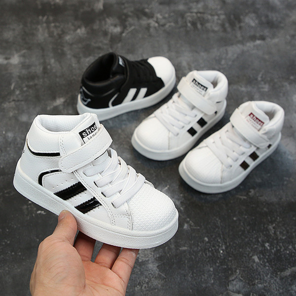 childrens shoes kids running shoes High-top shoe shell-toe Flat shoe baby boy shoes kids designer trainers boys Fashion brand Sneakers