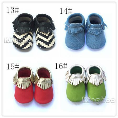 Frist Class Cow Leather baby moccasins kids Leopard moccs baby sofe sole walking shoes sandals fringe shoes 2016 new designed chevron moccs