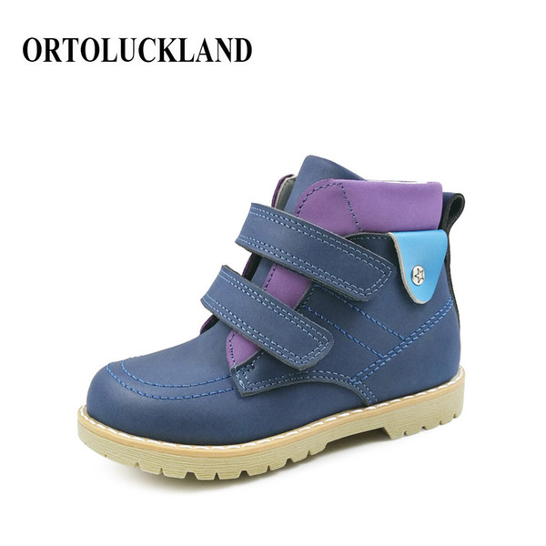 New Spring Autumn Children's Genuine Leather Orthopedic Shoes Kids Casual Shoes Chaussure Baby Girls Boys Shoe
