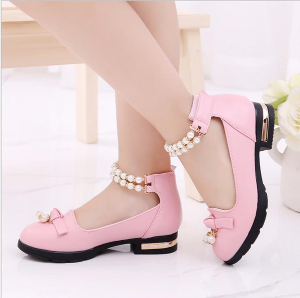 Children's shoes girls princess girls spring models leather shoes girls shoes autumn models female skin