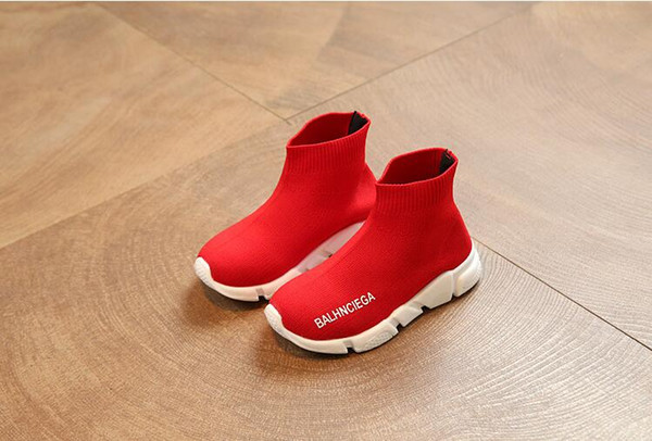 Hot fashion children's socks shoes casual shoes Korean boys and girls knitted non-slip mesh shoes COCO