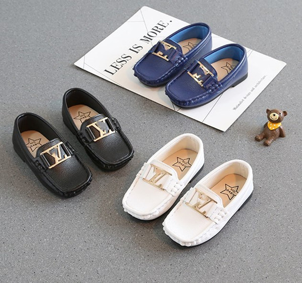 2019 high quality brand baby infant toddler shoes girls fashion PU leather comfortable breathable design peas shoes black free shipping