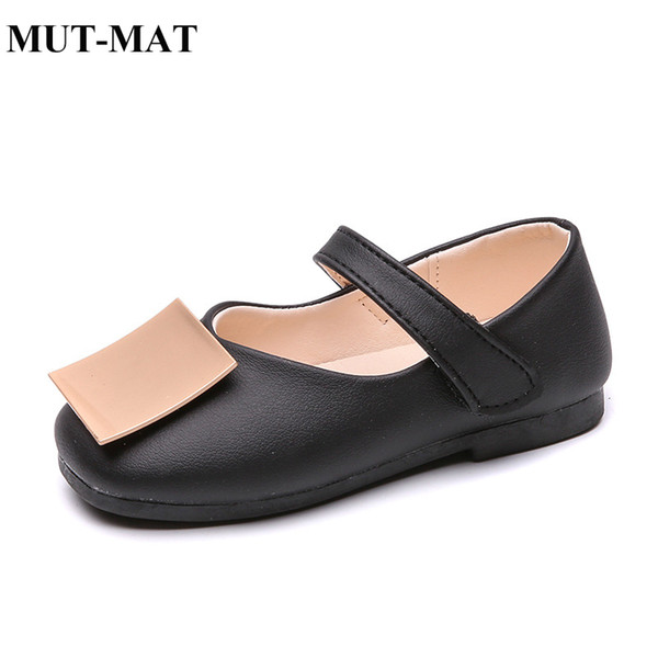 2019 autumn new girls square head fashion small shoes rhinestone princess shoes baby