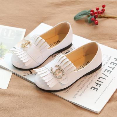 Brand 2020 X spring New Girl leather shoes Korean version princess Primary school student Single autumn Soft bottom Non-slip