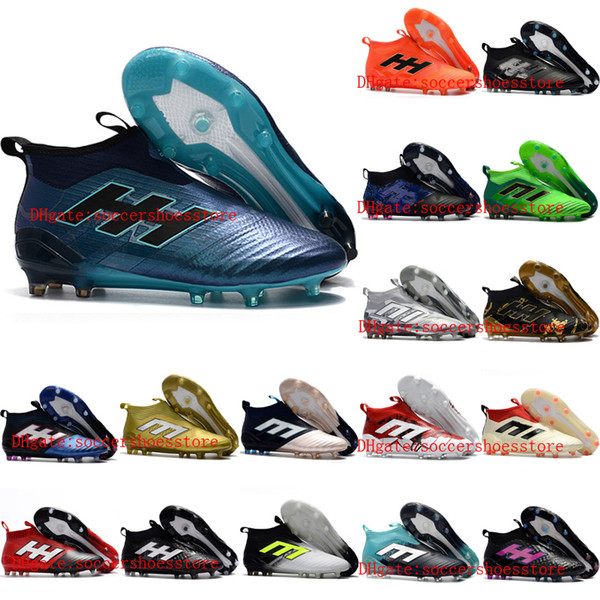 2018 ace 17 purecontrol FG ace 17.1 Crampons de football boots mens high top ankle soccer cleats dragon soccer shoes outdoor chuteiras kids
