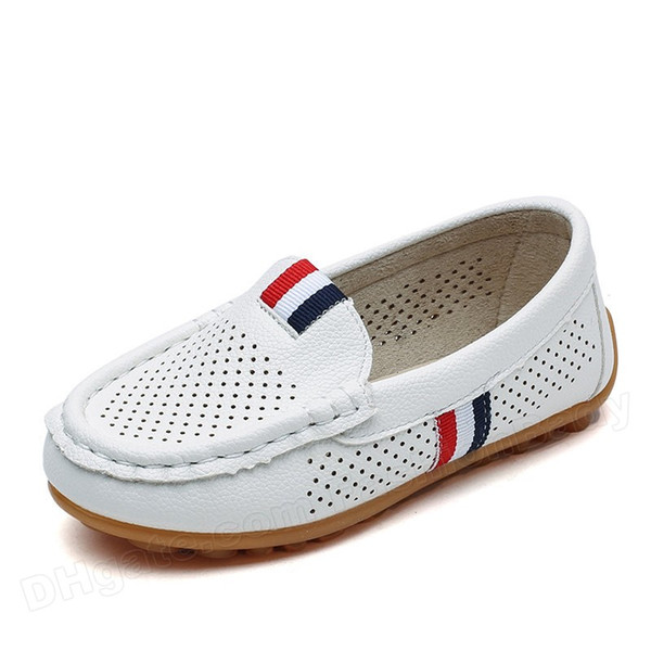 Hot Sale Children Shoes Boys Casual Single Shoes PU Leather Flat Kids Loafers Fashion Boys Breathable Shoe Child Doug Shoe