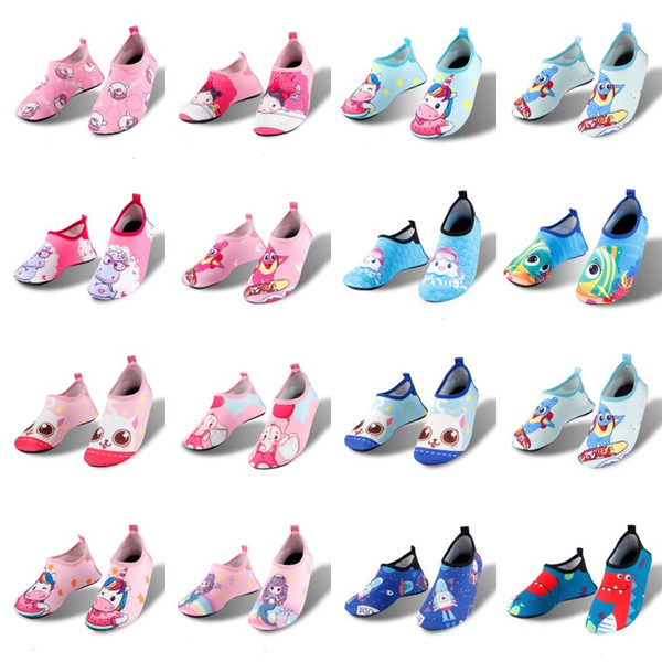Kids Water Shoes Designer Water Sports Diving Socks Kids Anti Skid Shoes Breathable Fabric Quick Drying Swimming Surfing Wet Suit Shoes