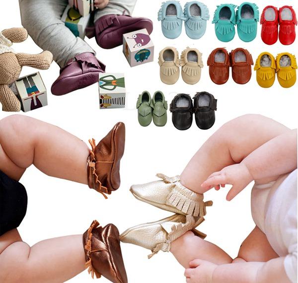 Free Fedex UPS Ship 2016 baby moccasins baby moccs girls bow moccs 100% Top Layer soft leather moccs baby booties toddler shoes 120Pairs/Lot