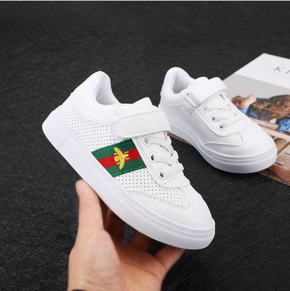 Girls autumn shoes 2018 new casual breathable children's shoes men's white shoes boys canvas wild board tide