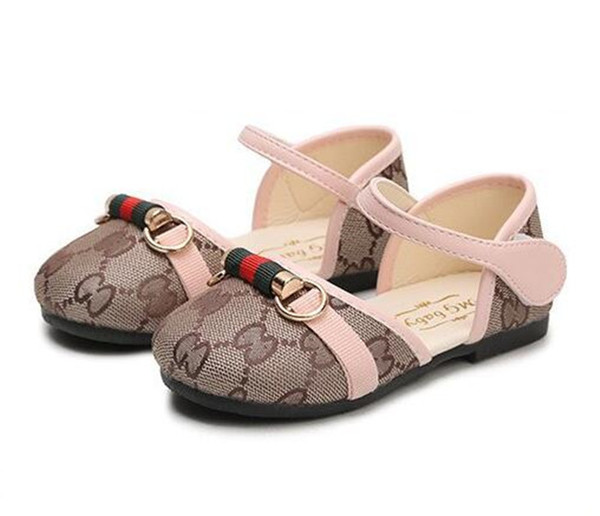 Retail Spring and Autumn Baby Shoes Newborn Classic Bee Flat Shoes Anti-slip Infant Baby Girls Shoes Free Shipping