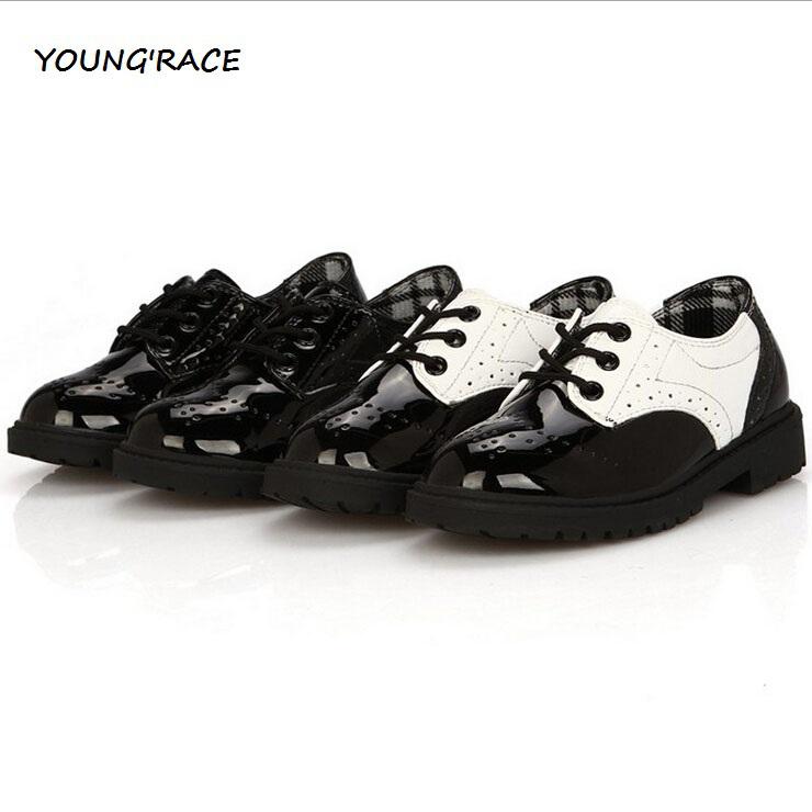 Wholesale-2015 Brand New Boys Formal Leather Shoes for Weddings England Style Kids Leather Dress Shoes Boys Brogue Wedding Shoes, S002