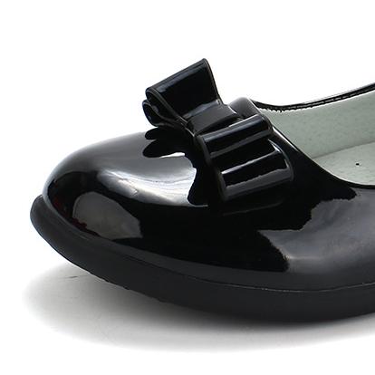 Girls shoes black children's performance shoes spring and autumn new big boy princess primary school flat shoes
