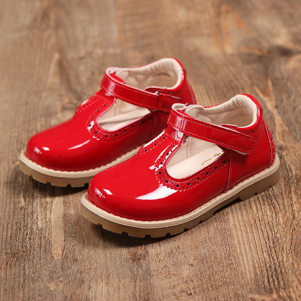 Vintage 2017 new Spring Autumn Fashion Girl Dress Shoes Pu leather Princess Children Dress Shoes A938