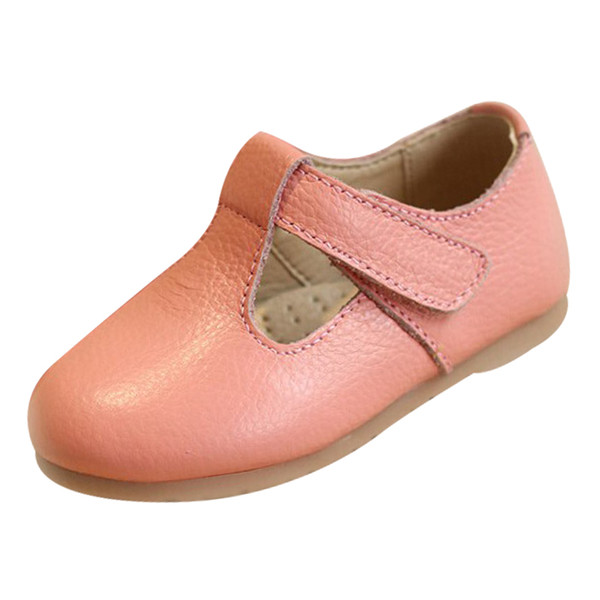 2018 child autumn female child leather white cowhide genuine leather cow muscle outsole baby princess single shoes