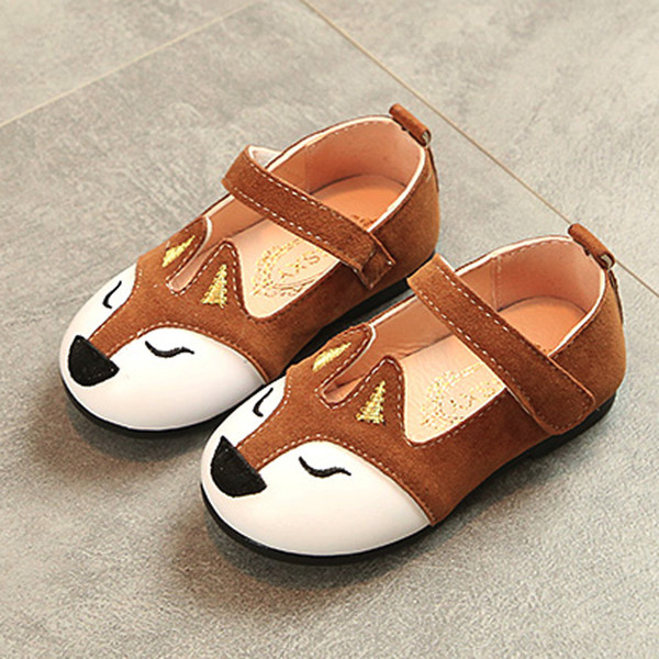 Fashion Children Fox Ballerina Pricness Casual Flat Shoes glowing sneakers zapatillas mujer girl shoes chaussure fille