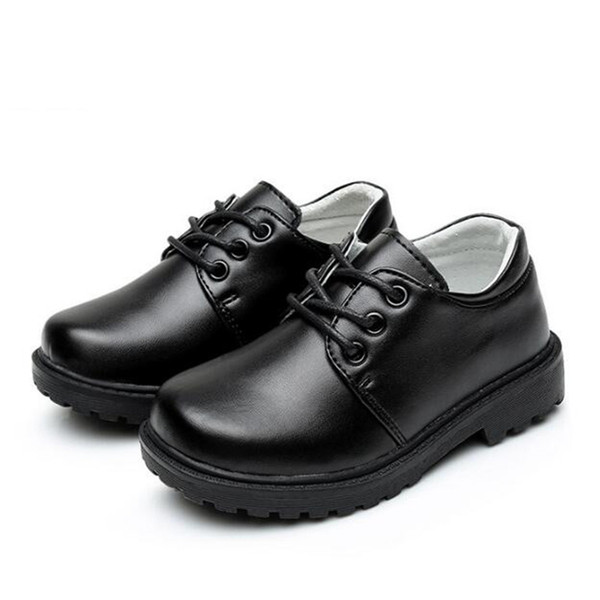New Spring/Autumn Children Boys Leather Shoes Dress School Performance Student Baby Toddler Cow Split Kids Moccasins 02A