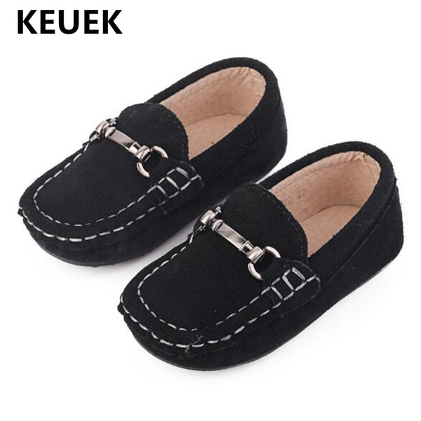 New Baby Loafers Boys Shoes Flats Casual Toddler Soft bottom Genuine Leather Children Single Shoes Student Dress Kids 02