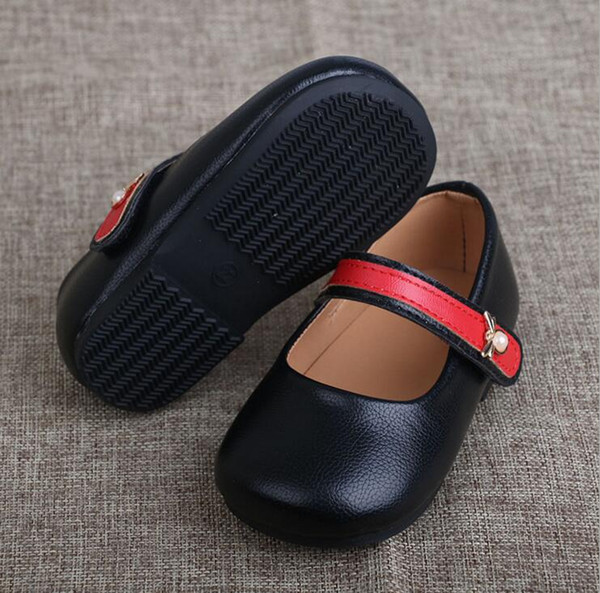 Genuine Leather girls baby shoes 2018 spring new Girls Leather shoes soft baby casual shoes Real leather for 1-4 years old