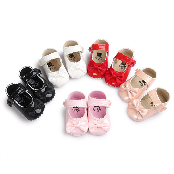 Fashion baby bow-knot prewalkers reflective princess shoes soft bottom anti-slip toddler shoes infant child shoes free shipping