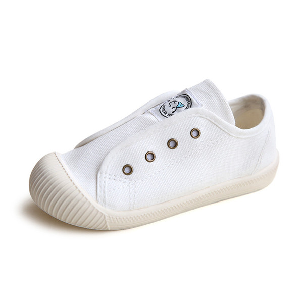 5 colors pink blue white Children washable canvas casual shoes men and women spring new flat bottom baby leisure shoes soft soled shoes