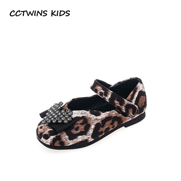 CCTWINS KIDS 2019 Spring Toddler Fashion Rhinestone Shoe Baby Girl Butterfly Mary Jane Children Pu leather Princess Flat GM2220