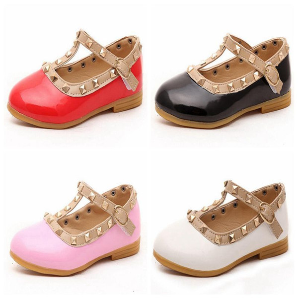 Children Shoes For Girls Rivets Princess Girl Sandals Kids Leather Shoes Toddler Girl Sandals Girls Shoes free shipping