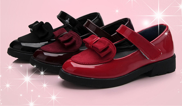 baby girls squeaky shoes with bow squeaker spring autumn kids beautiful baby shoes K0250