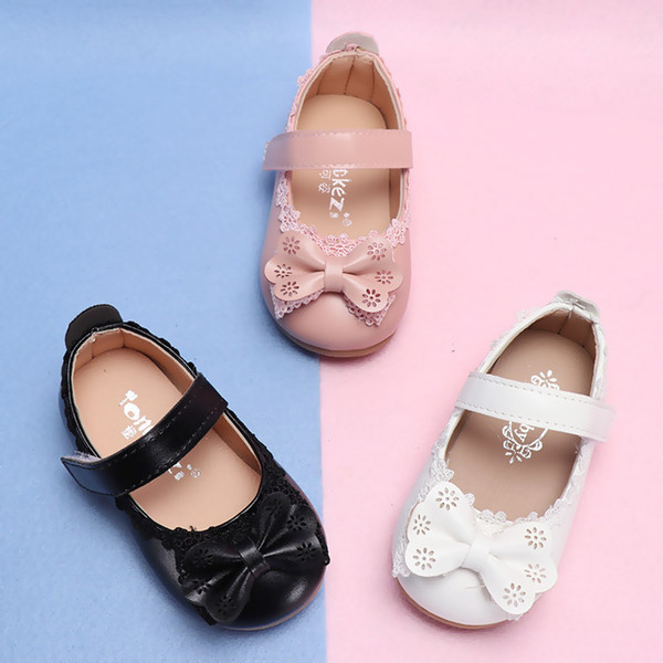 Girls Princess Shoes Non-slip Toddlers Shoes Bow Knot Sandals For Children Kids Party Baby Wedding Shoe 1-8 MCH093