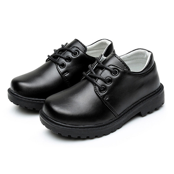 Boy Shoes Children'S Leather Shoes Genuine For Kids School Children 2-7 Yesrs Infant Boy Little Black, Performance shoes Formal