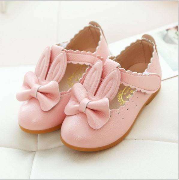 fashionable school shoes for girls 2019 autumn fall children party shoes animals cute princess faux leather PU bow girls shoes