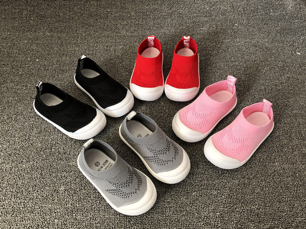 Spring Autumn Kids Shoes 2019 Fashion Mesh Casual Children Sneakers For Boy Girl Toddler Baby Breathable knitted breathable shoes