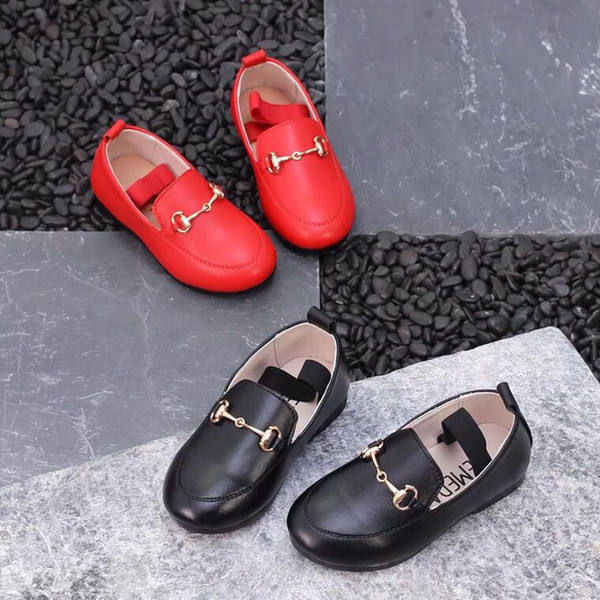 Slip On Baby Girls Shoes Shallow 2018 Children Single Shoes for Girls Fashion Leather Sneakers Spring Autumn Student Shoe