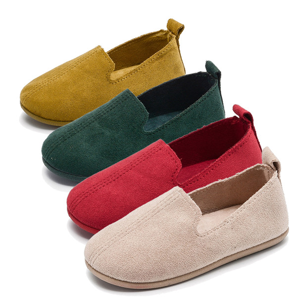 Fashion Spring and Autumn Season Children Single Shoes Pure Color Soft Sole Casual Flat Shoes Children Shoes
