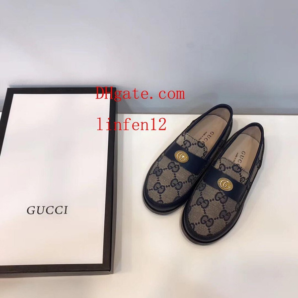 Spring Summer New fashion Children's shoes boy girl kids casual style embroidery pattern shoes sneakers breathable toddlers loafers guu-i8