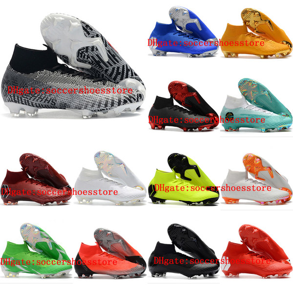 2019 mens Mercurial Superfly VI 360 Elite CR7 Neymar FG Crampons de SuperflyX Ronaldo