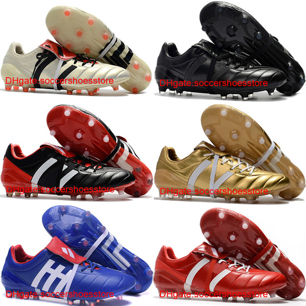 2018 Predator Mania Champagne FG mens soccer cleats predators cleats boots football mania original soccer shoes outdoor black leather black