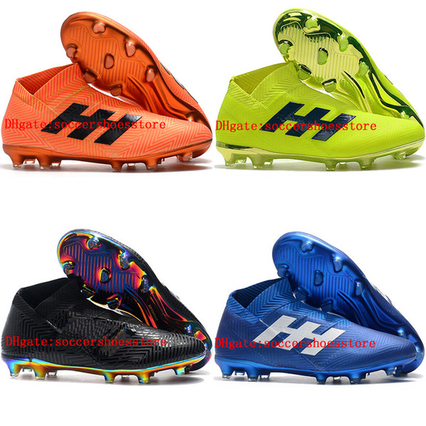 cleats Nemeziz 18+ FG soccer shoes Nemeziz 18 tango football boots scarpe da calcio top quality