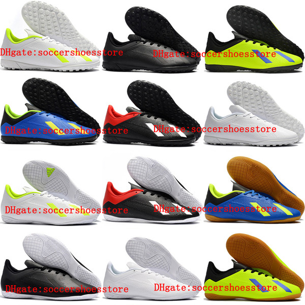 2018 mens original soccer cleats X Tango 18.4 TF IC indoor soccer shoes turf football boots high quality scarpe calcio cheap